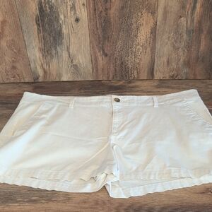 Old Navy Women's Light CreamWhite Khaki Shorts 16              -F811